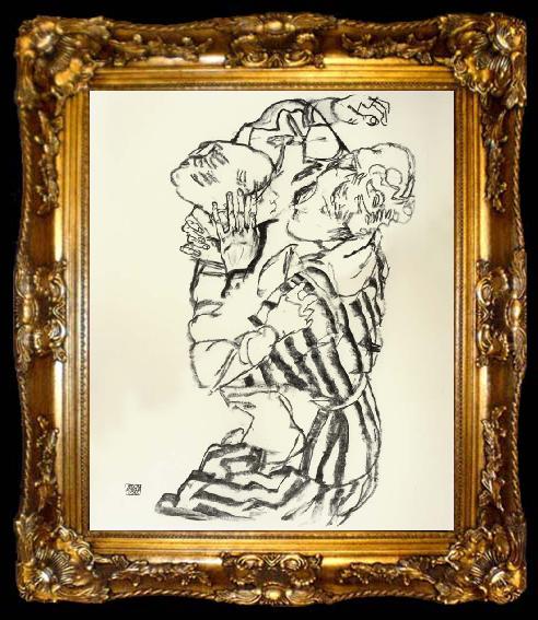 framed  Egon Schiele Aunt and Nephew, ta009-2